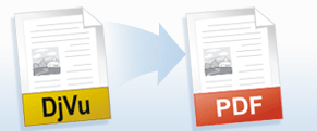 Convert DjVu to PDF